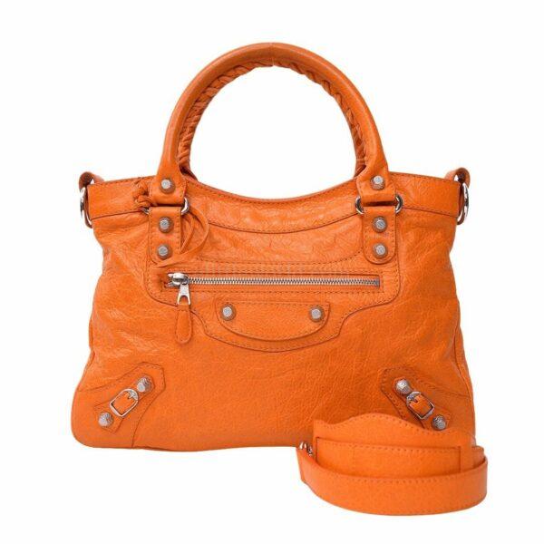 【二手】BALENCIAGA CITY 皮革手提包 285434 E19599