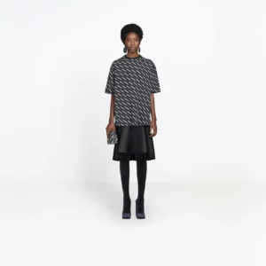 【未使用品】BALENCIAGA LOGO 線條印花 T 恤 L E22824