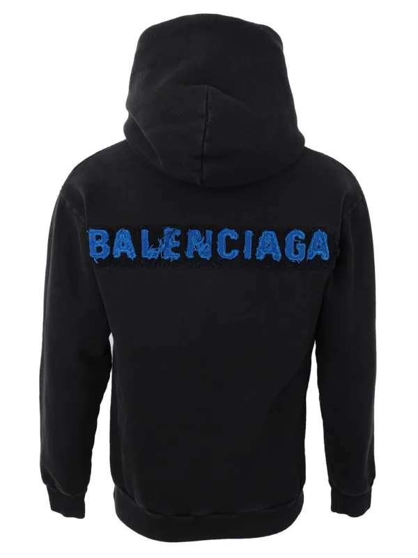 【二手】BALENCIAGA 補釘LOGO連帽衫 XS