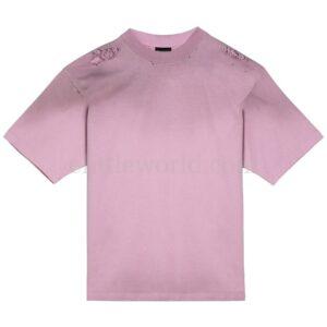 【意大利】BALENCIAGA 仿舊漸變色棉質T恤 XXS
