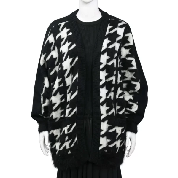 【二手】BALMAIN 千鳥格開襟衫 36 E20260