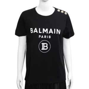 【二手】BALMAIN LOGO T 恤 38 E18226