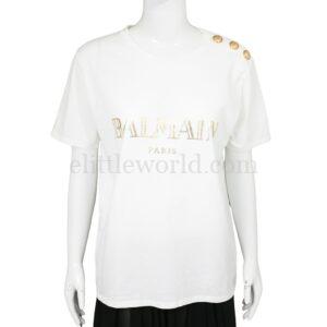 【二手】BALMAIN LOGO T 恤 T40 E16828