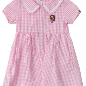 【二手】BAPE KIDS 格子印花連衣裙 120