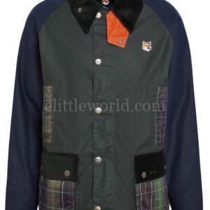 【意大利】BARBOUR x MAISON KITSUNE 拼接夾克 S