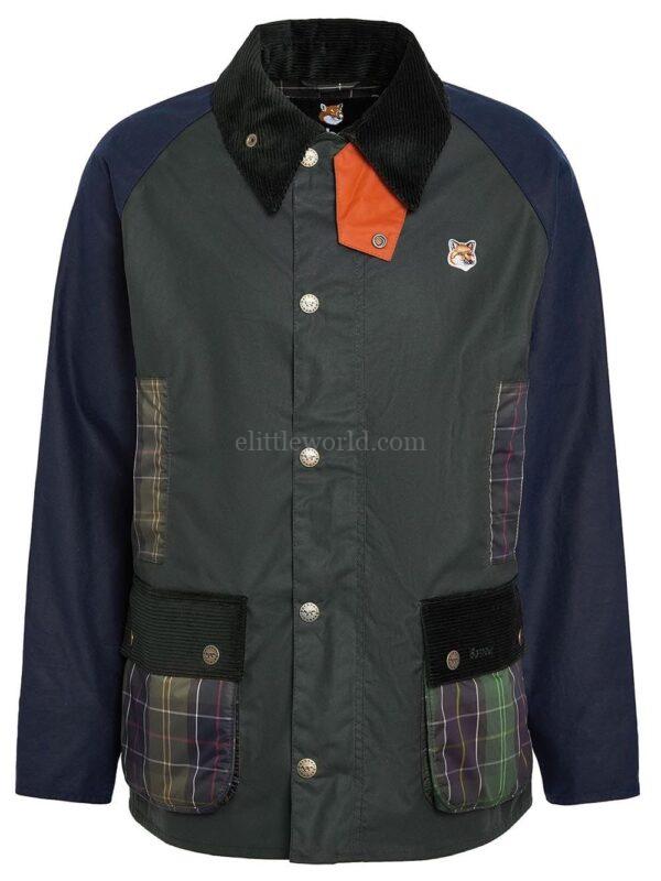 【意大利】BARBOUR x MAISON KITSUNE 拼接夾克 S