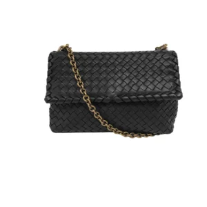 【二手】BOTTEGA VENETA OLIMPIA 黑色肩背袋 PD1888