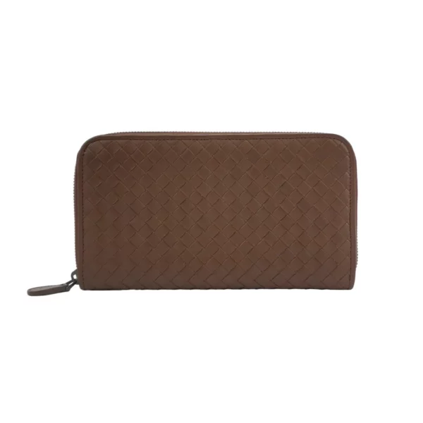 【二手】BOTTEGA VENETA ROMA 織皮拉鍊錢包 PD1643