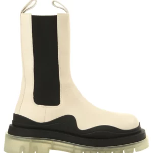 【二手】BOTTEGA VENETA TIRE CHELSEA 皮靴
