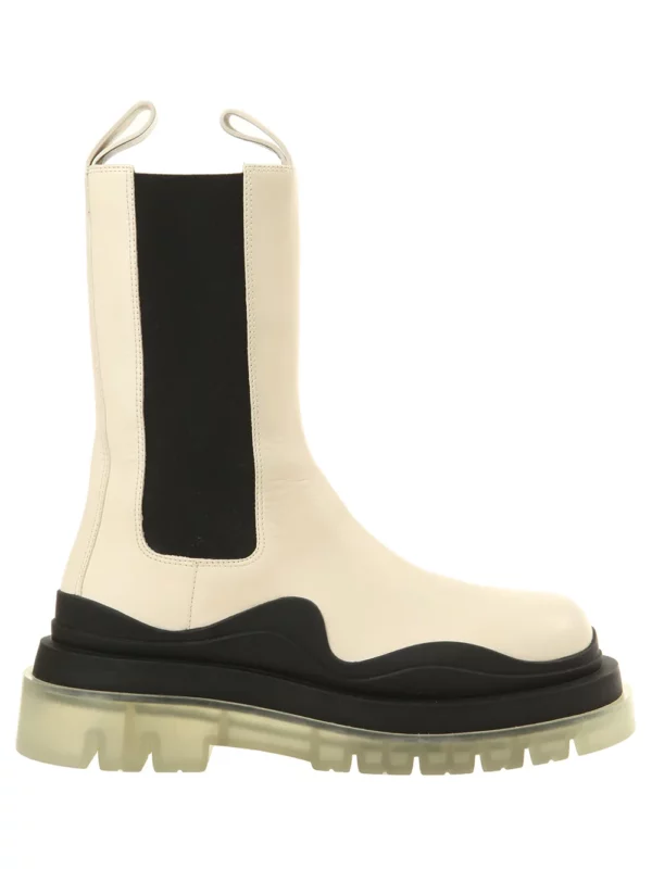 【二手】BOTTEGA VENETA TIRE CHELSEA 皮靴
