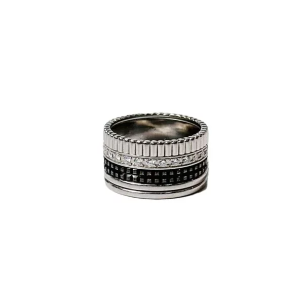 【二手】BOUCHERON QUATRE 18K白金鑽石戒指 54 YY1617