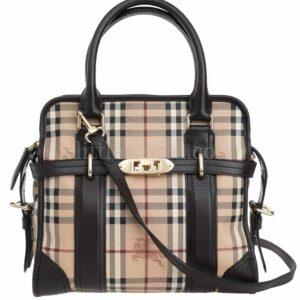 【二手】BURBERRY 經典格紋戰馬手提包