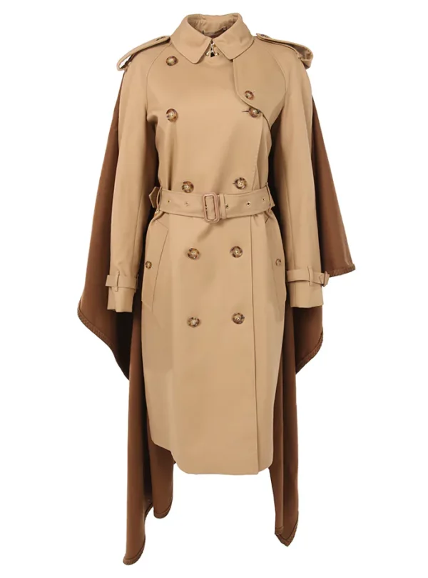 【二手】BURBERRY 圍巾細節輕便風衣 38