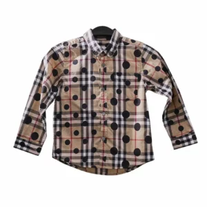 【二手】BURBERRY 格紋童裝恤衫 4Y E9332