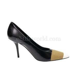 【未使用品】BURBERRY ANNALISE 拼色高跟鞋 39 E14689