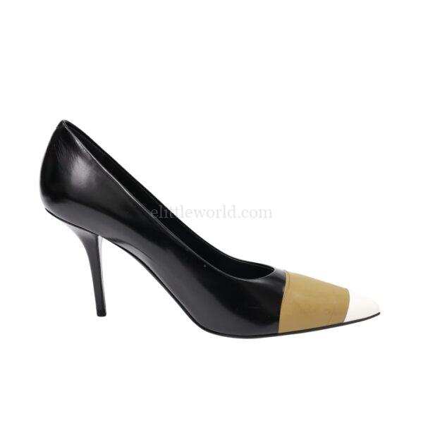 【未使用品】BURBERRY ANNALISE 拼色高跟鞋 39 E14689