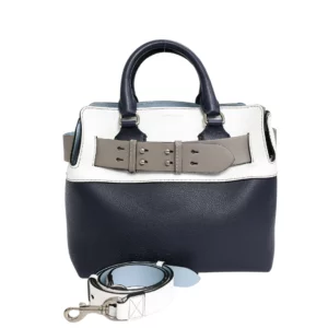 【二手】BURBERRY 皮帶皮革托特包 E18548