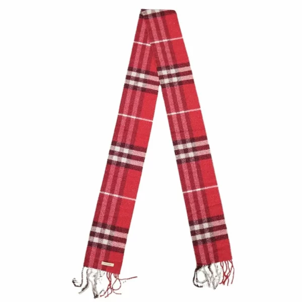【二手】BURBERRY 格子羊絨圍巾 E20693
