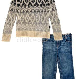 【二手】BURBERRY KIDS 童裝毛衣及長褲兩件套 3Y