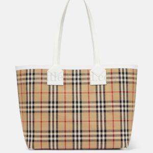 【全新】BURBERRY LONDON 中號格子手提袋 E14674