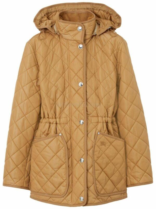 【意大利】BURBERRY 菱紋絎縫連帽夾克 M
