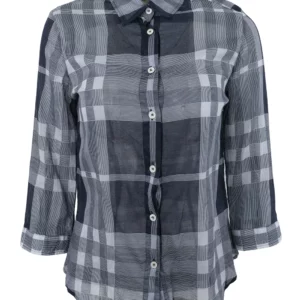 【二手】BURBERRY 薄款格紋襯衫 S