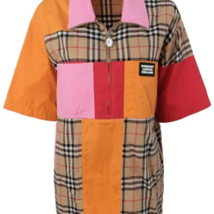 【二手】BURBERRY 格紋印花拼接襯衫 S