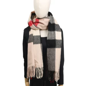 【未使用品】BURBERRY 格子圍巾 S3840