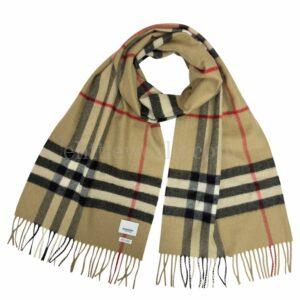 【二手】BURBERRY 經典格紋羊毛圍巾 VV2066