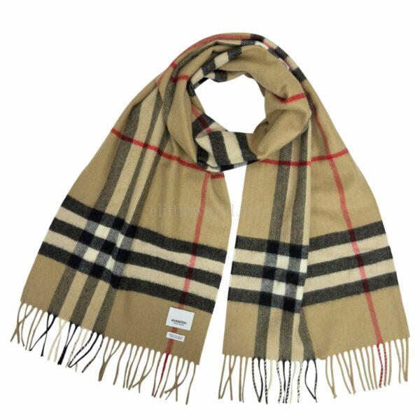 【二手】BURBERRY 經典格紋羊毛圍巾 VV2066