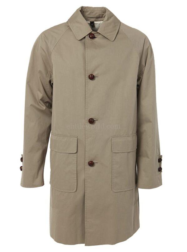 【二手】BURBERRY 編織扣中長款風衣 XS