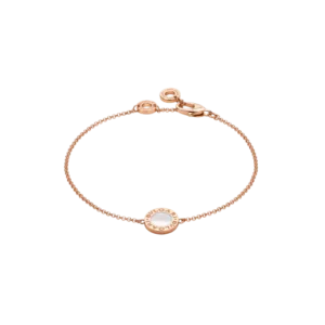 【二手】BVLGARI 18K 玫瑰金貝母吊墜手鍊 SM E22830