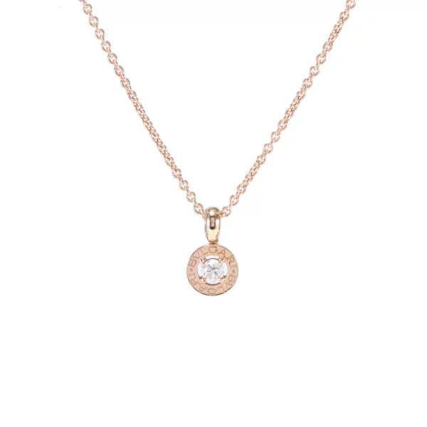 【二手】BVLGARI 圓盤系列玫瑰金項鍊 RR1485
