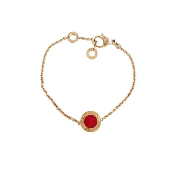 【二手】BVLGARI 圓盤系列玫瑰金手鍊 YY1459