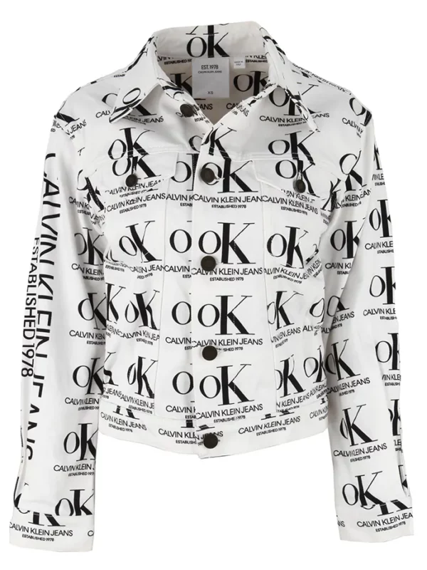 【二手】CALVIN KLEIN JEANS EST. 1978 LOGO 印花牛仔夾克 XS