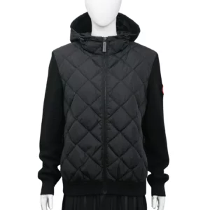 【二手】CANADA GOOSE 絎縫針織連帽衫 L E22736