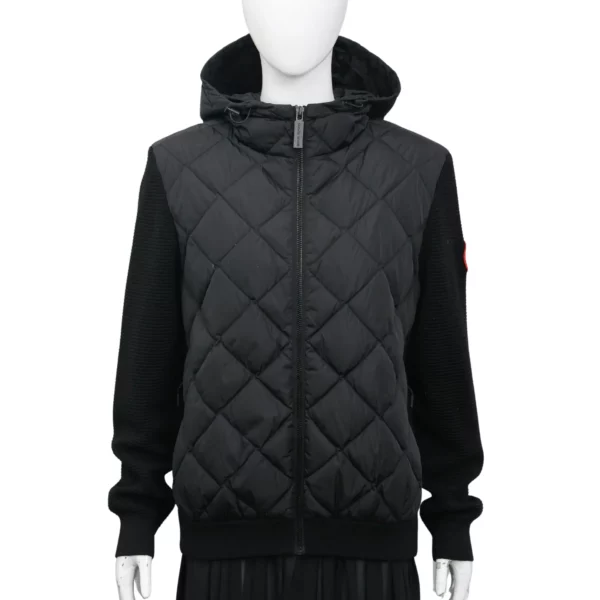 【二手】CANADA GOOSE 絎縫針織連帽衫 L E22736
