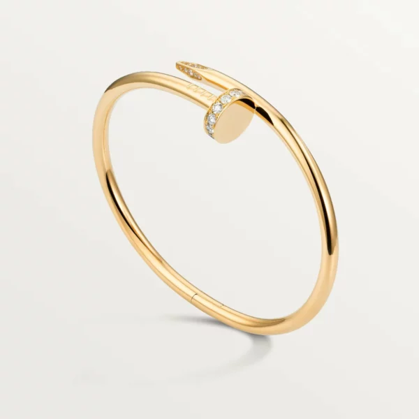 【二手】CARTIER 18K 玫瑰金鑽石 UN CLOU 手鐲 15 E22038