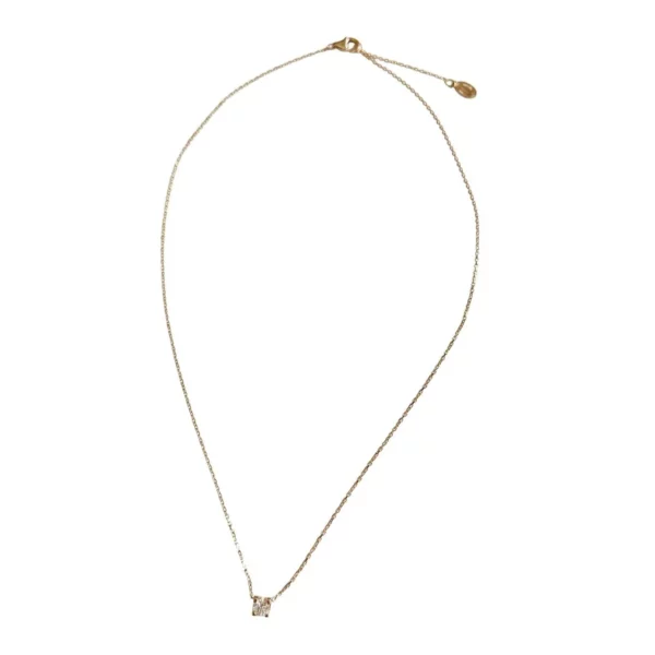 【二手】CARTIER C DE CARTIER 18K玫瑰金鑽石項鏈 PD1656