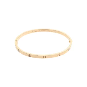 【二手】CARTIER LOVE 幼款玫瑰金手鐲 18 PD1298
