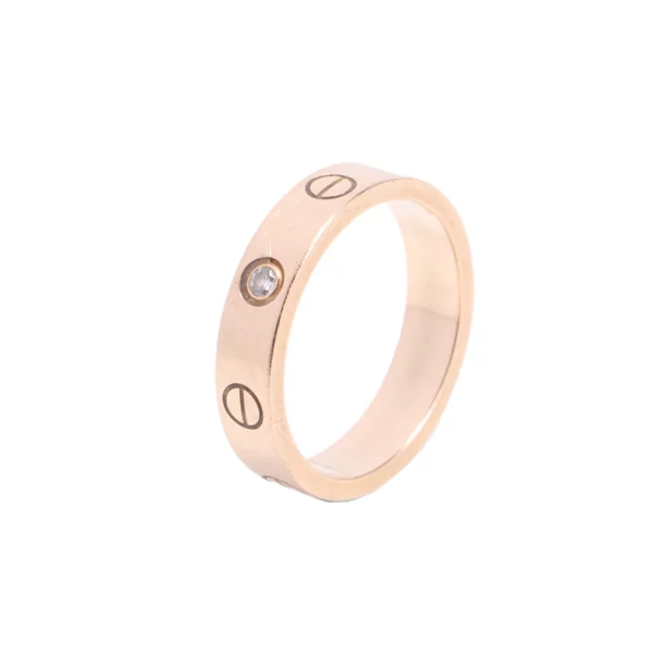 【二手】CARTIER LOVE 鑽石戒指 50 YY1393