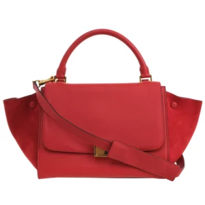 【二手】CELINE 皮革拼接托特包