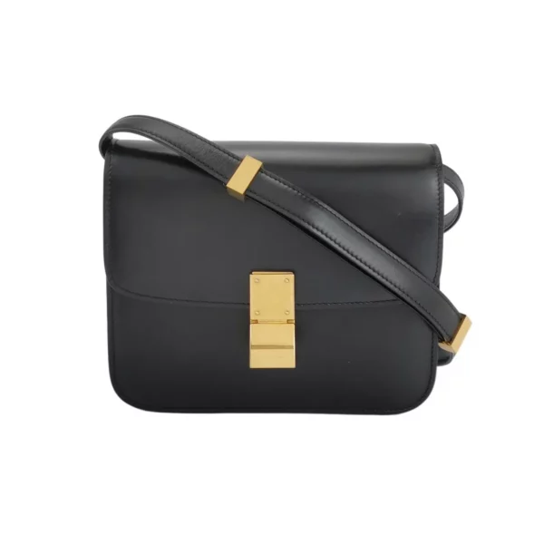 【二手】CELINE CLASSIC BOX 黑色單肩包 PD1584