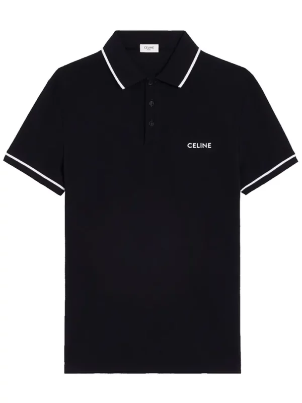 【意大利】CELINE LOGO 刺繡經典 POLO衫 M