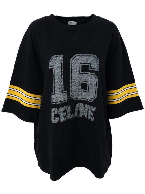 【二手】CELINE LOGO 印花圓領T恤 M