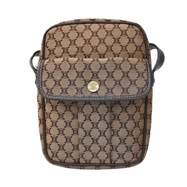 【中古】CELINE MACADAM 迷你斜背包 E19759