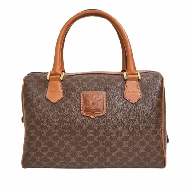 【中古】CELINE MACADAM 波士頓手提包 E22281