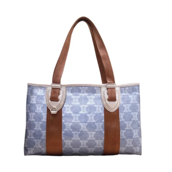 【中古】CELINE 藍色老花 托特包 PD1719