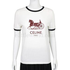 【未使用品】CELINE 復古馬車T恤 S E17088