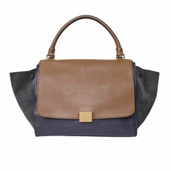 【二手】CELINE TRAPEZE 三色手袋 E18141